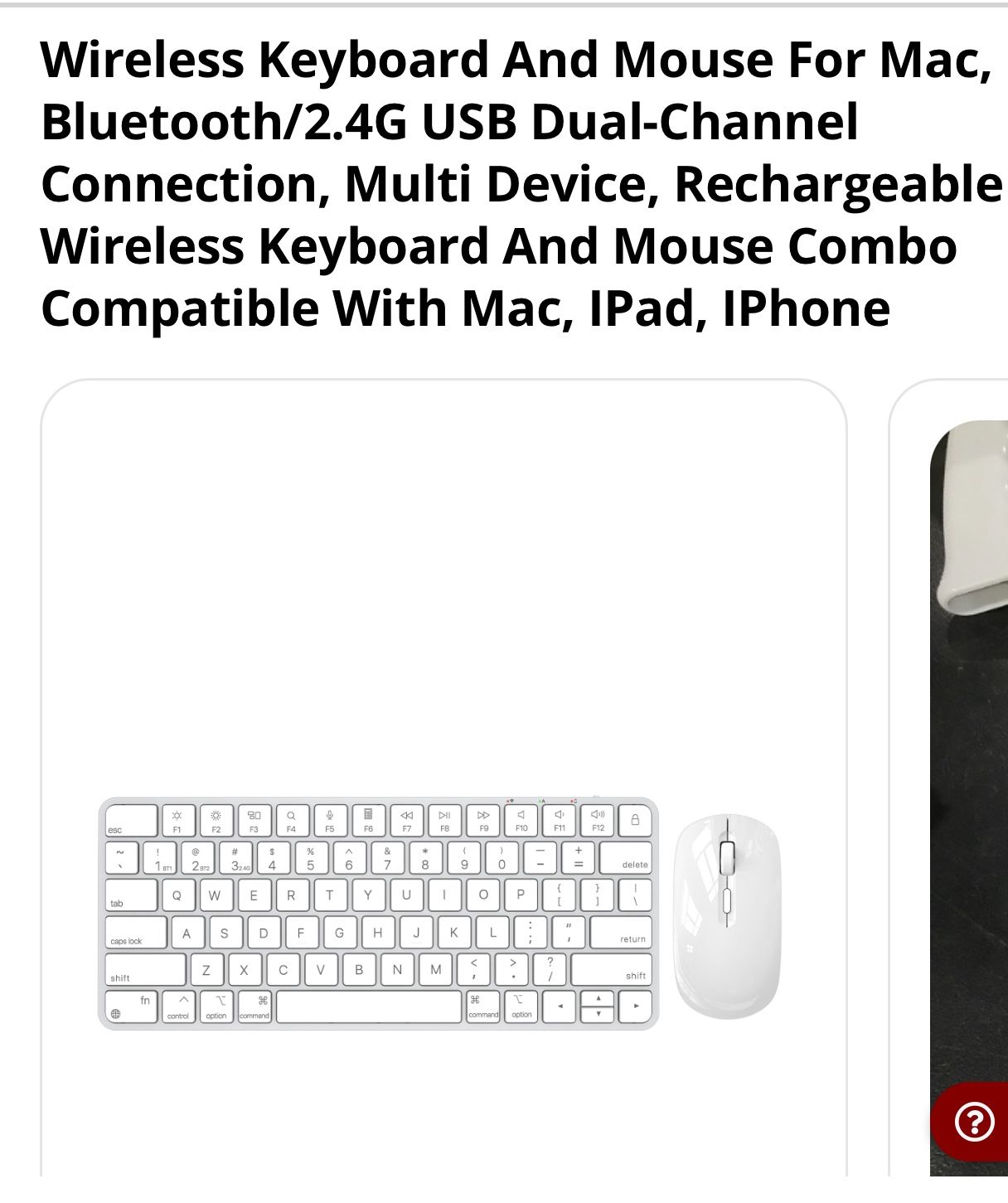 Bluetooth /2.4G USB Dual-channel Wireless Keyboard And Mouse