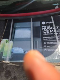 GE profile opal 2.0 nugget ice maker with +1 gallon xl side tank