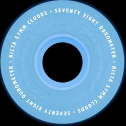 Ricta Clouds 57mm Glow In The Dark Blue 78a Duro