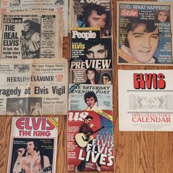 Elvis Magazines and Newspapers.  And Other Miscellaneous. 