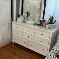 White Dresser W/Mirror