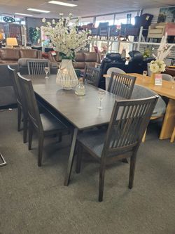Brown /Gray Wood Dining set