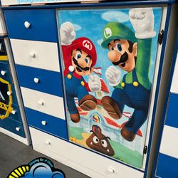Mario Brothers Closet Wardrobe New Cómoda Chest Drawer 