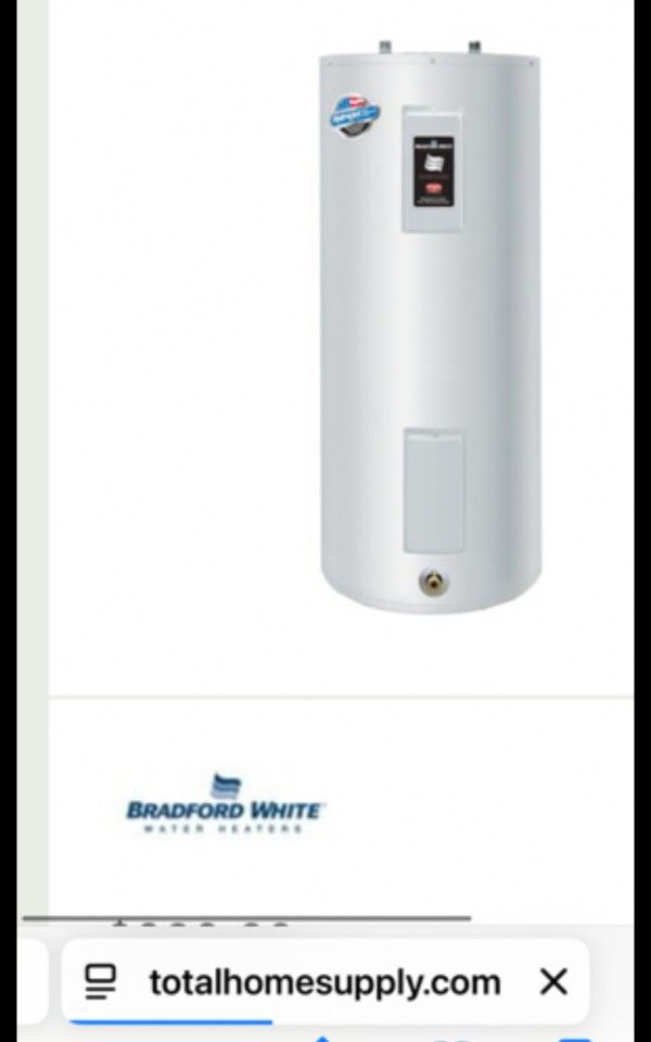 New Water Heater Electric 40 Gallon