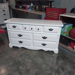 Broyhill dresser painted white