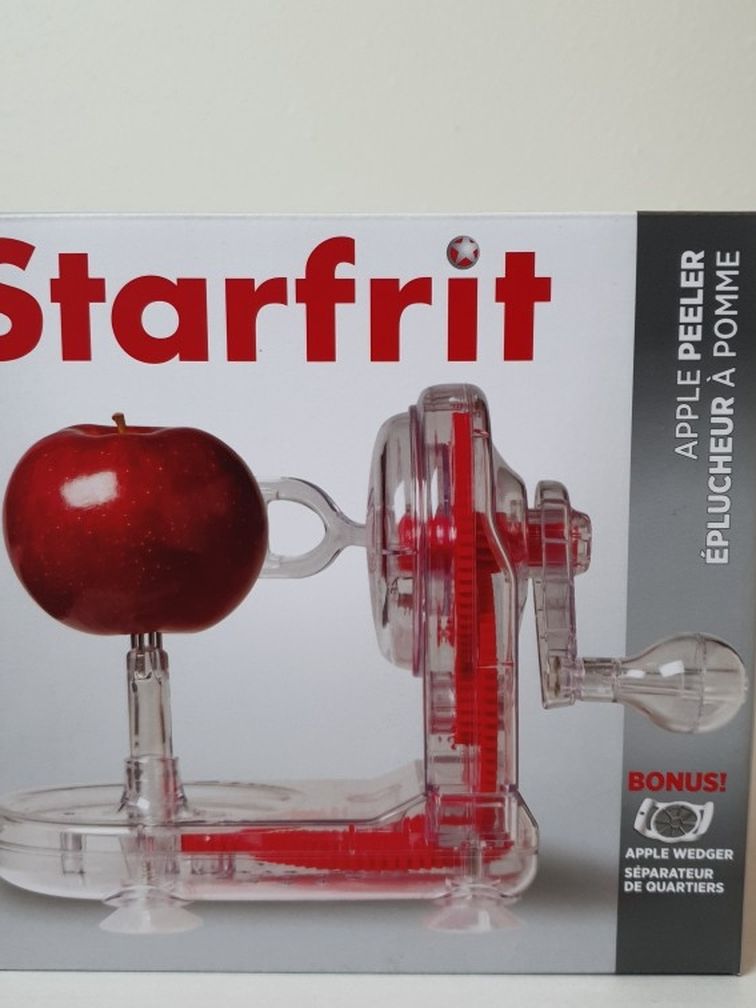 Starfrit Apple Peeler with Bonus Corer Slicer, (apple wedger) New (open box) .. Condition is "New". Same Day Shipping, Don't forget to check out my