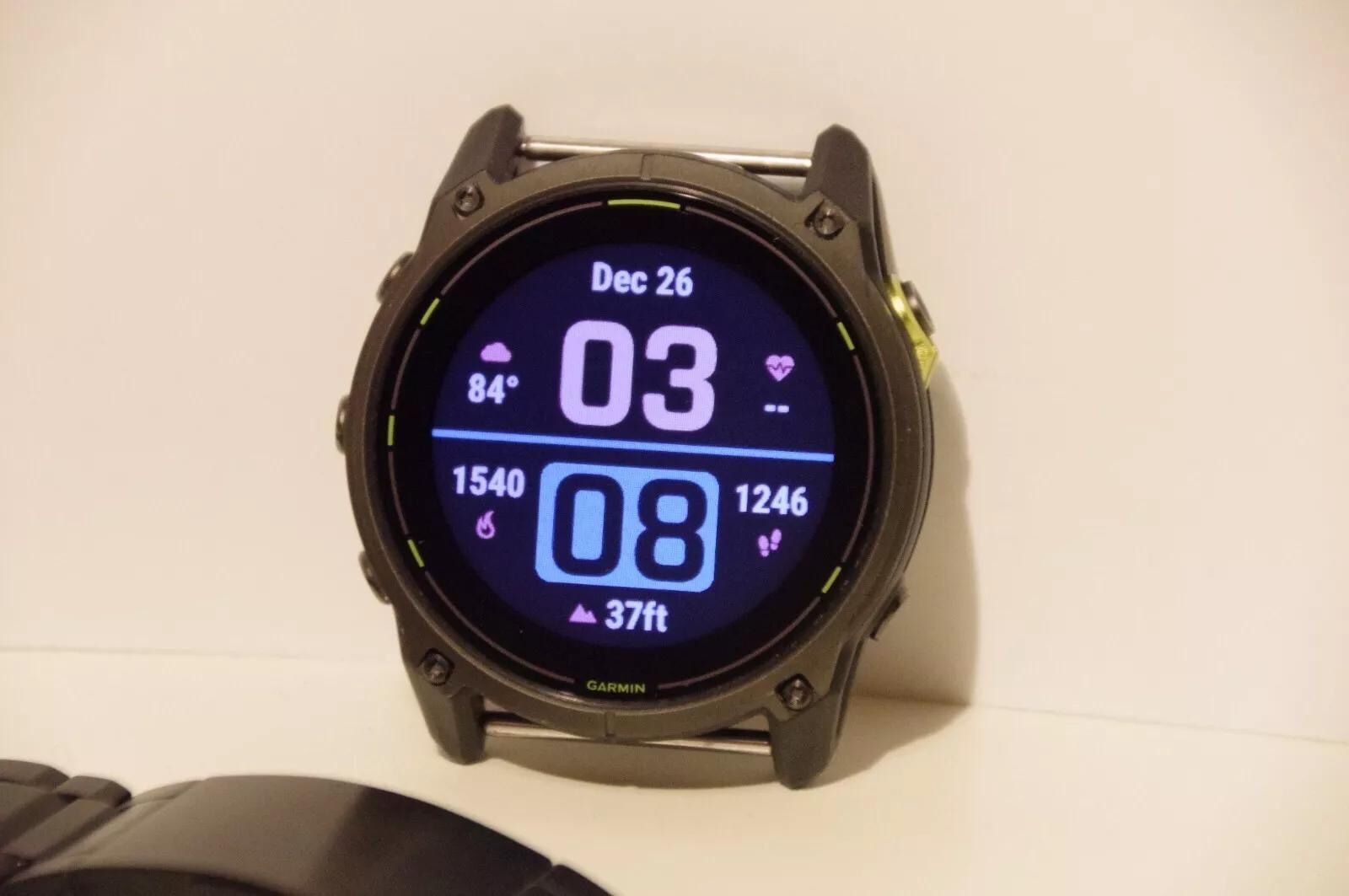  Garmin Enduro 3 Smartwatch, Solar, Black , 51mm W/ Titanium Metal Band