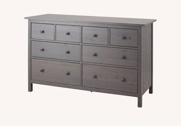 8 drawer grey stained Hemnes dresser