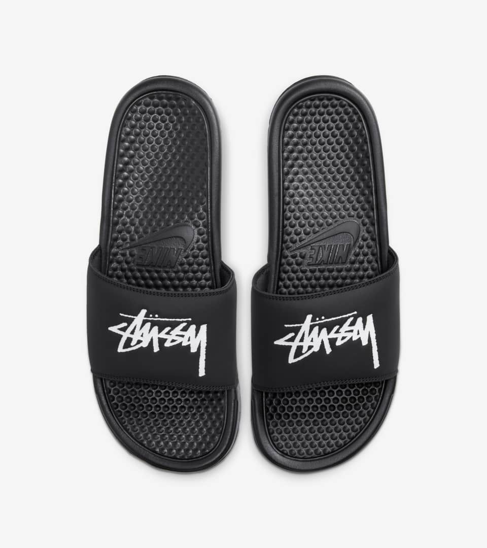 Nike Slippers BENASSI X STÜSSY OFF NOIR size 12