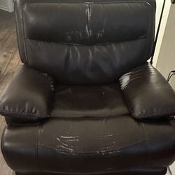 Recliner Chair Dark Brown Used