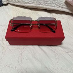 Cartier CT00500 Magenta Gradient Sunglasses 