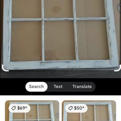 Old Window Sash.  (make Your Own Mirror)