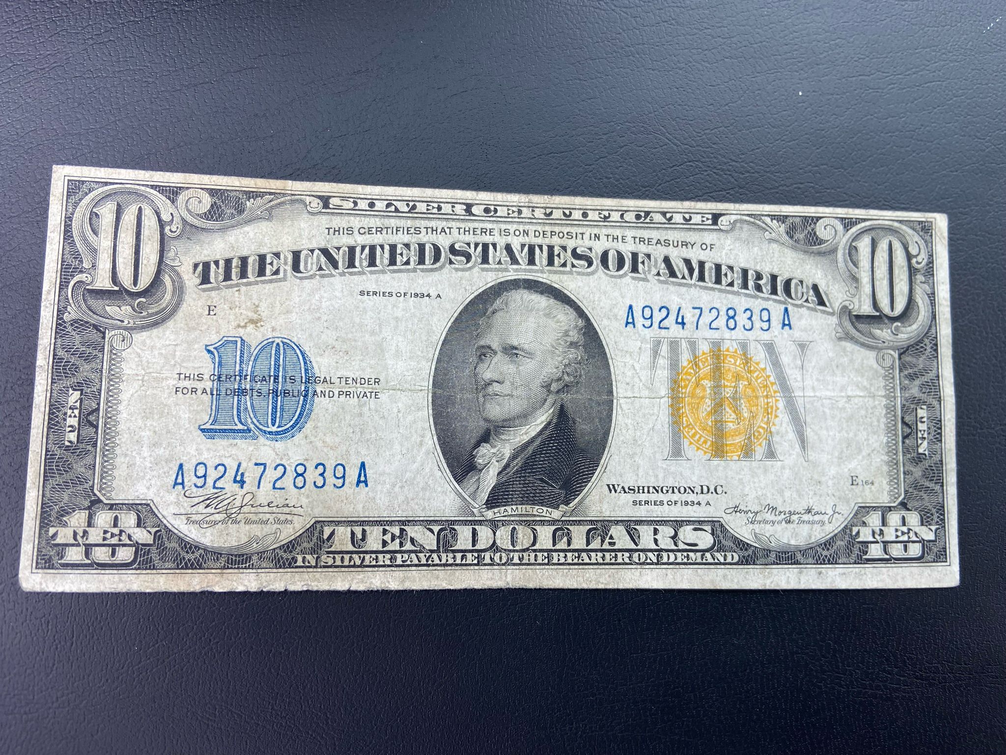 Billete Antiguo Sello Amarillo 😎