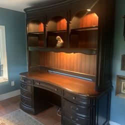Hooker Credenza And Computer Desk