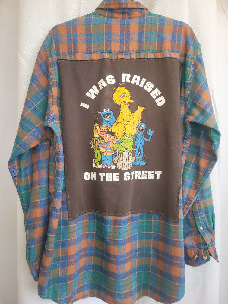  'I Was Raised On The Streets' Plaid Shirt By TOSS