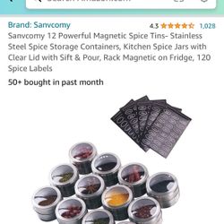 Magnetic Spice Jars