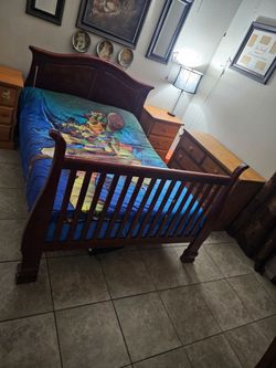 Bedroom set real wood