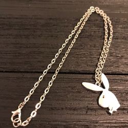 Silver Playboy Bunny Necklace/ Hot New Fashion Jewelry 2025