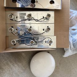 Energy Saver Bulb And Vanity Light 