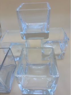 8 Set of Decorative Cube glasses