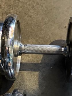 Chrome Adjustable Dumbbell Weight