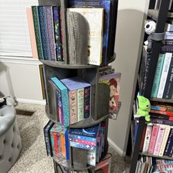 Rotating 4 Tier Bookshelf
