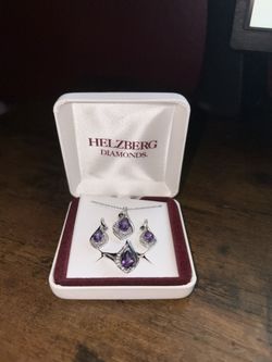 Helzberg Diamonds amethyst Set