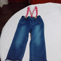 Valentine's Day Jeans Toddler Size 2T 