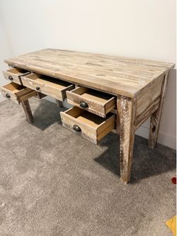 Brown wood JoFran Artisan Desk