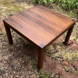 Mid Century Modern Walnut Side Table 