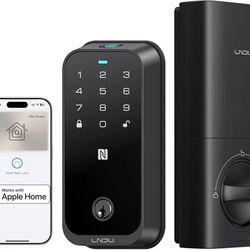 LNDU
Smart Lock HK01, Keyless Entry Door Lock with Apple Home Key, Fingerprint Deadbolt