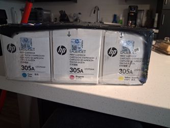 HP 305A 3-Pack Cyan/Magenta/Yellow Original Laser Jet.