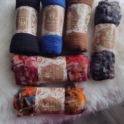 Hand Made Cotton Scarves, Great Addition To Christmas Gift 