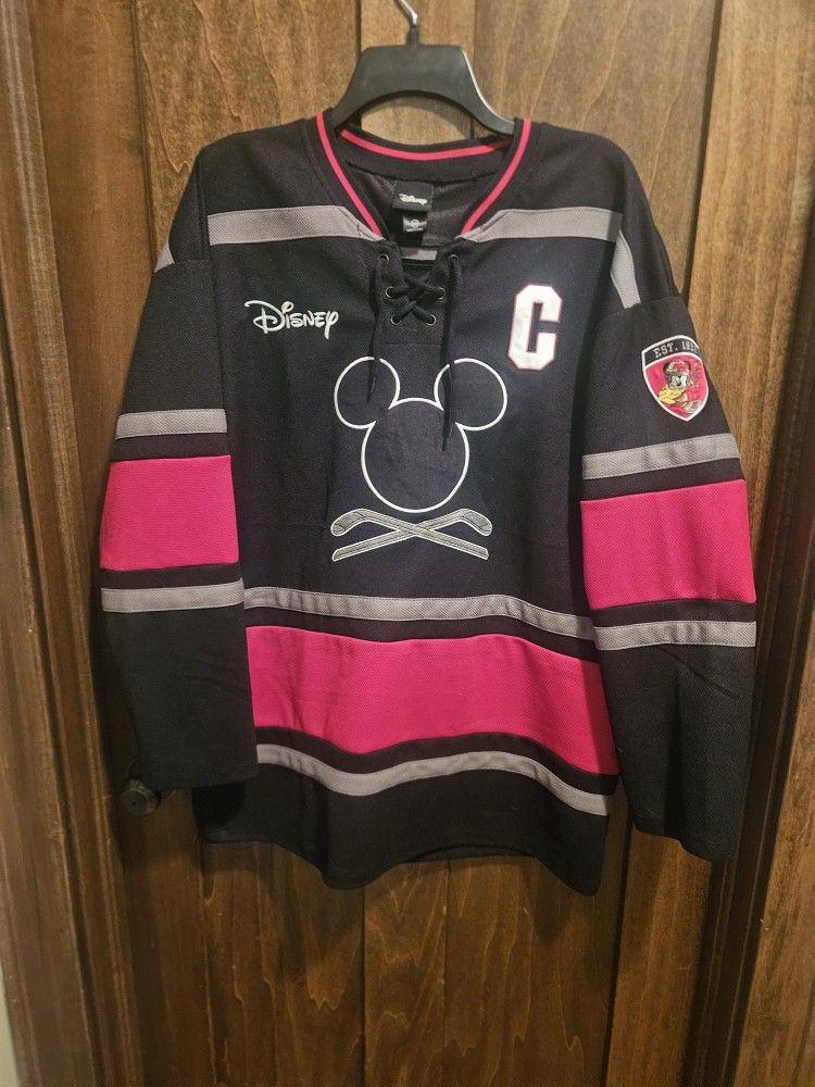 Disney Mickey Mouse Hockey Jersey Sz MD
