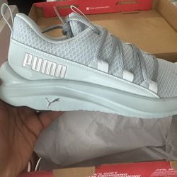 PUMA Women's Softride One4all Sneaker, Frosted Dew Silver Black