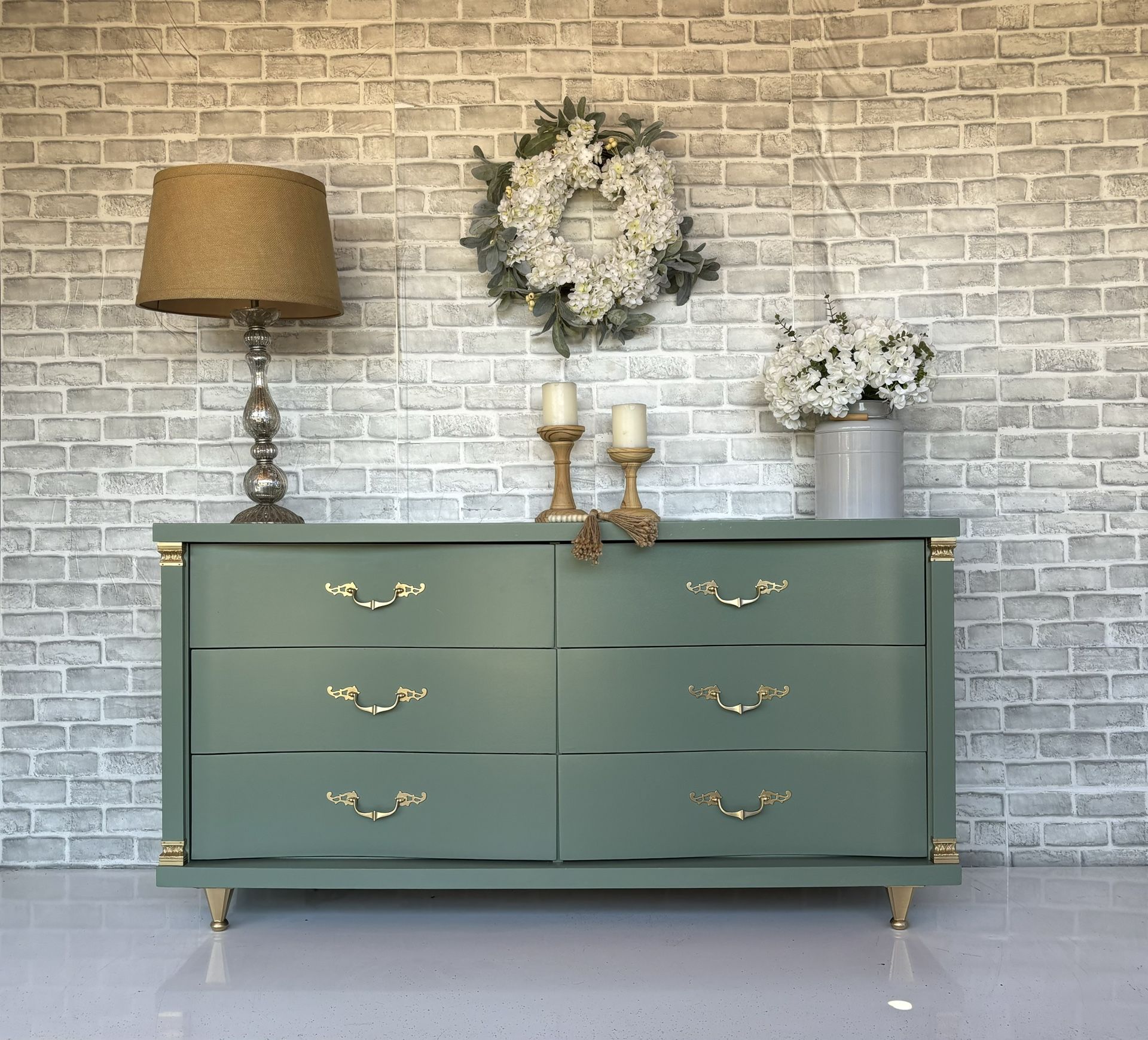 Sage Green Dresser - Sideboard - Buffet - Entertainment Center - Credenza -  TV Console for Sale in Phoenix, AZ - OfferUp