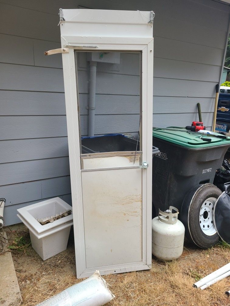 Screen Door Off 2003 Coleman Camper