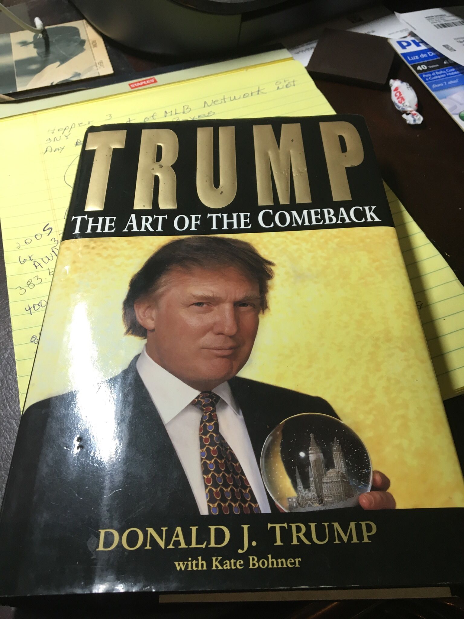 Autographed President Donald Trump Book