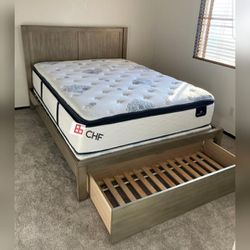 Queen/California king or king storage drawer bed Frame (Mattress sell seperately )