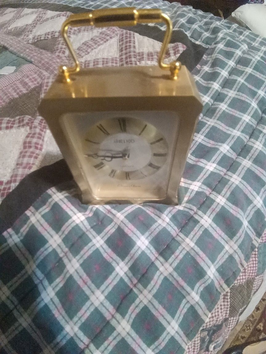 Vintage Brass Seiko Clock Need Work