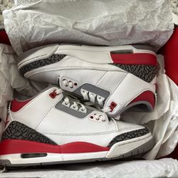 Jordan 3 retro Fire Red
