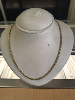 14k solid gold rope necklace 24.9 grams 32 Long layaway available 10%dwon if you interested please make sure you ask for Maribel thank you
