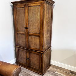 Solid Wood Armoire - Desk, Entertainment Center Or Wardrobe
