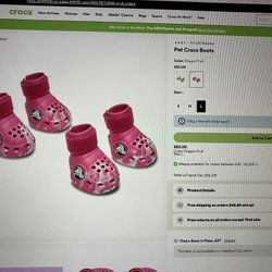 New In Box Dog Crocs Size Large 