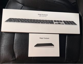 Apple Magic Keyboard with Touch ID and Numeric Keypad A3119. Apple Magic Trackpad