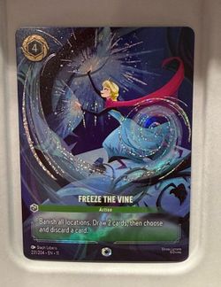 Disney Lorcana Freeze the Vine Enchanted Card