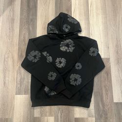 Black Denim Tears Mono Cotton Wreath hoodie Brand New Size L