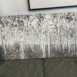 Large Birch Art 