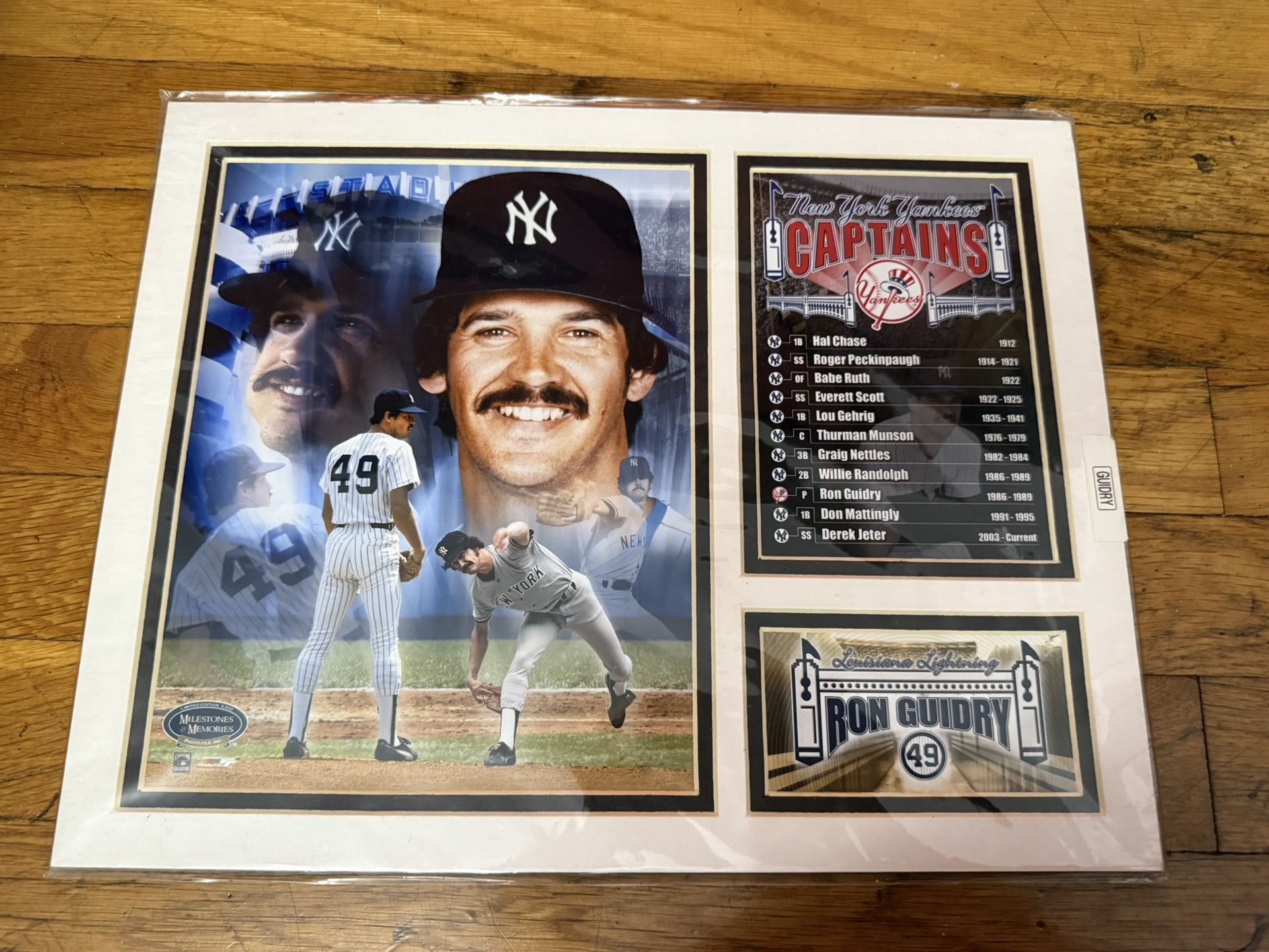 NY Yankees Captains Don Mattingly Milestone Memories 11x14 Matted Photo