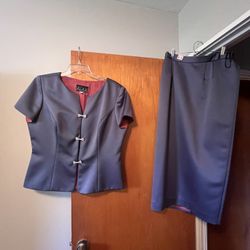 Women's Two Piece Dressy Long Skirt And Jacket